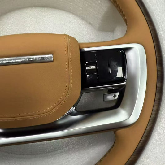 Carbon Fiber Peach Wood Steering Wheel for 13-17 Land Rover Range Rover Executive Upgrades 23 Non Destructive Upgrades