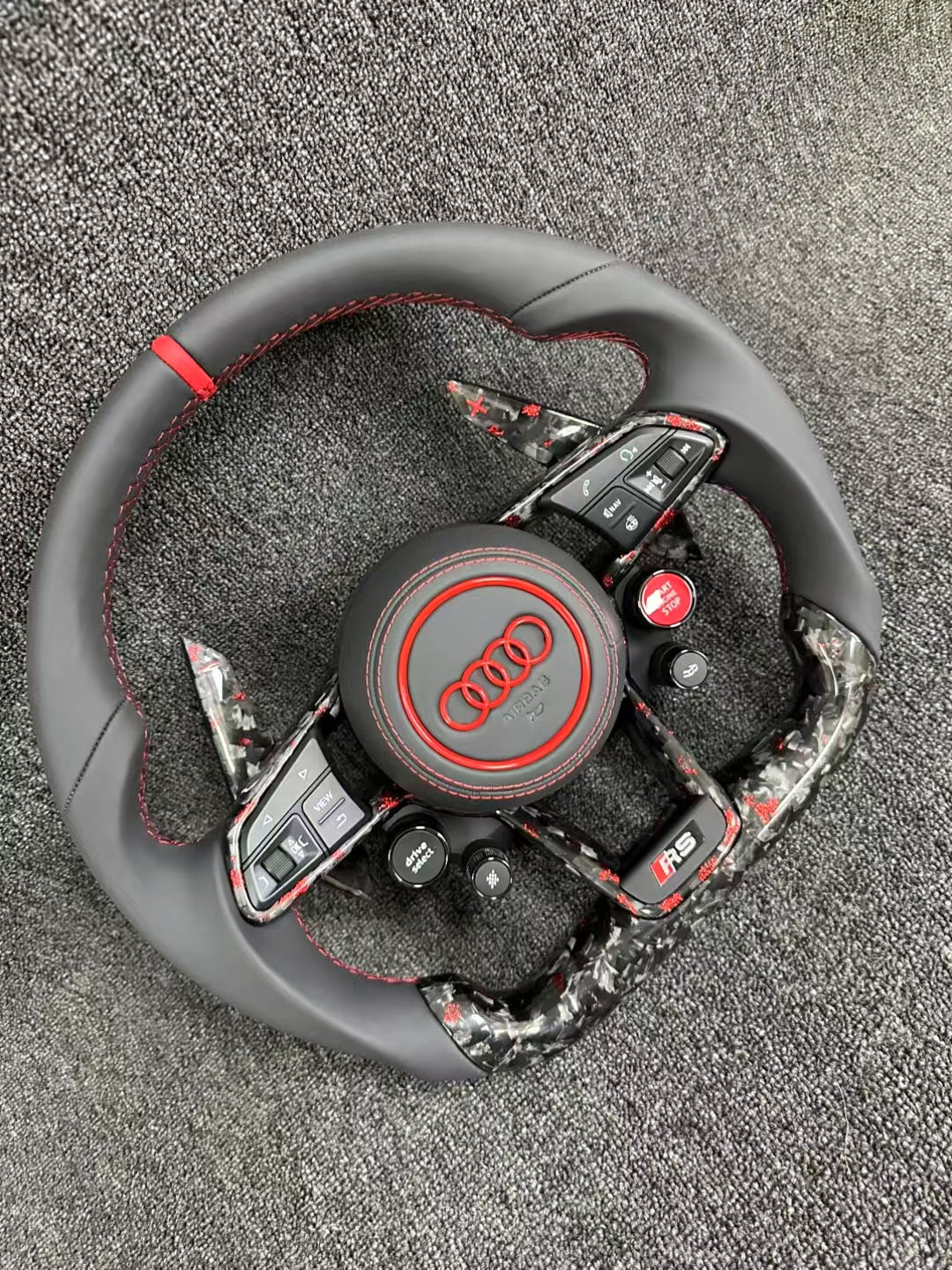 Customized Forged Carbon Fiber Car Steering Wheel Automotive Interior