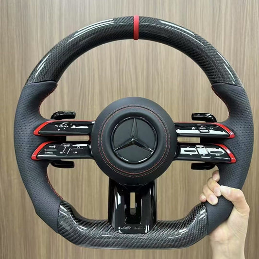 For Mercedes Benz Dragonfly Steering Wheel W176 W205 W212 W222 W463 W464 W205 W44 W204 W218 E63 Can Be Upgraded and Customized