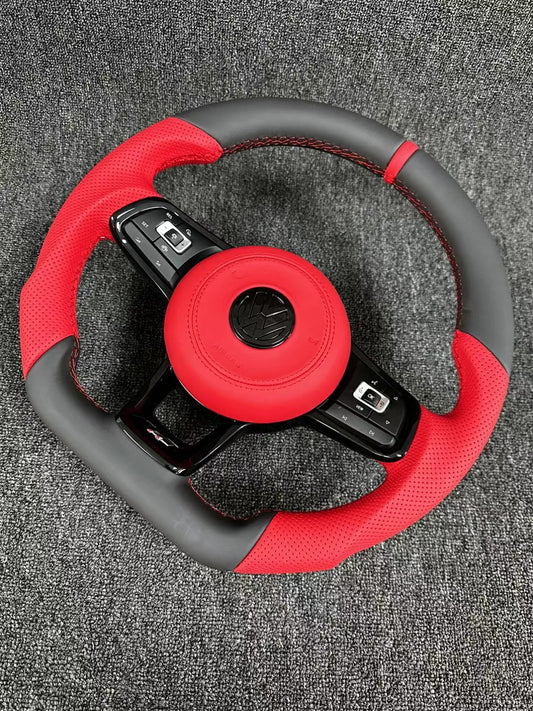 Volkswagen R line steering wheel flat bottomed sport multifunction steering wheel multifunction buttons with paddle shifters handle design