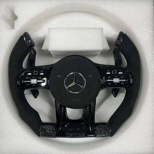 High Quality Custom Full Leather Steering Wheel for Mercedes Benz AMG Steering Wheel