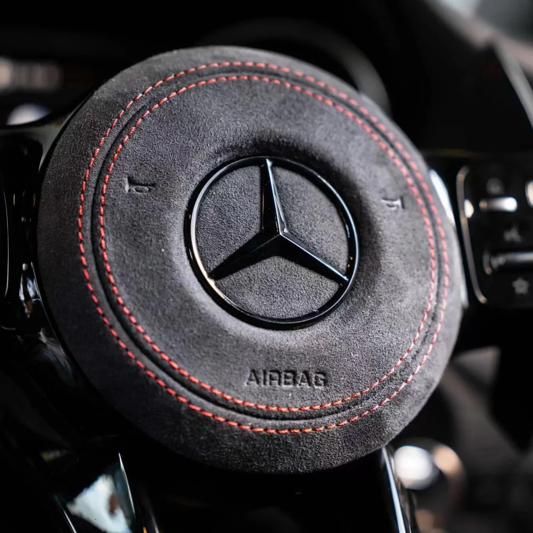 Customizable Carbon Fiber Leather Sports Steering Wheel Upgrade Fit for AMG GT W205 W212 W176 W211 Models Interior Accessory