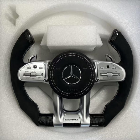 Full Leather 205W Amg Steering Wheel for Mercedes Benz C-Class Hot Sale