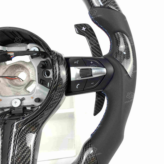 Custom BMW carbon fiber steering wheel