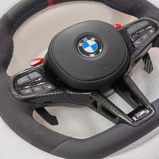 Alcantara Steering Wheel Customized for BMW 2 3 4 5 6 Series G20 G29 G22 G26 G30 G31 G01 G02 G05 G06 G14 G15 G80