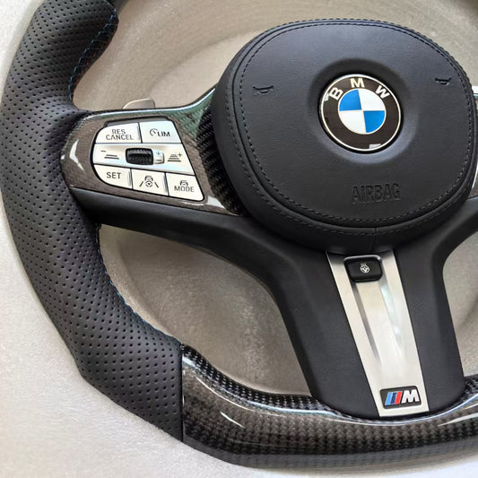 BMW Carbon Fiber Steering Wheel Customized 2 3 4 5 6 Series G20 G30