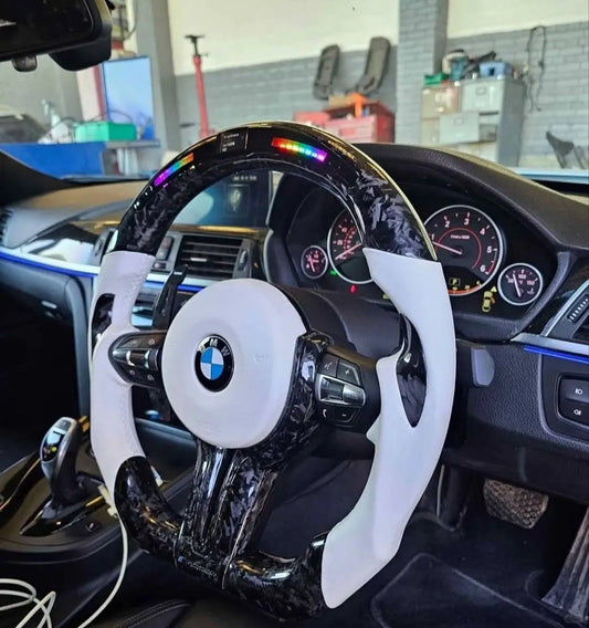 Custom Forged Carbon LED BMW Steering Wheel for F10 F20 F30 F32 F36 F80 F82 E46 E90 M3 M4 M5 All Series