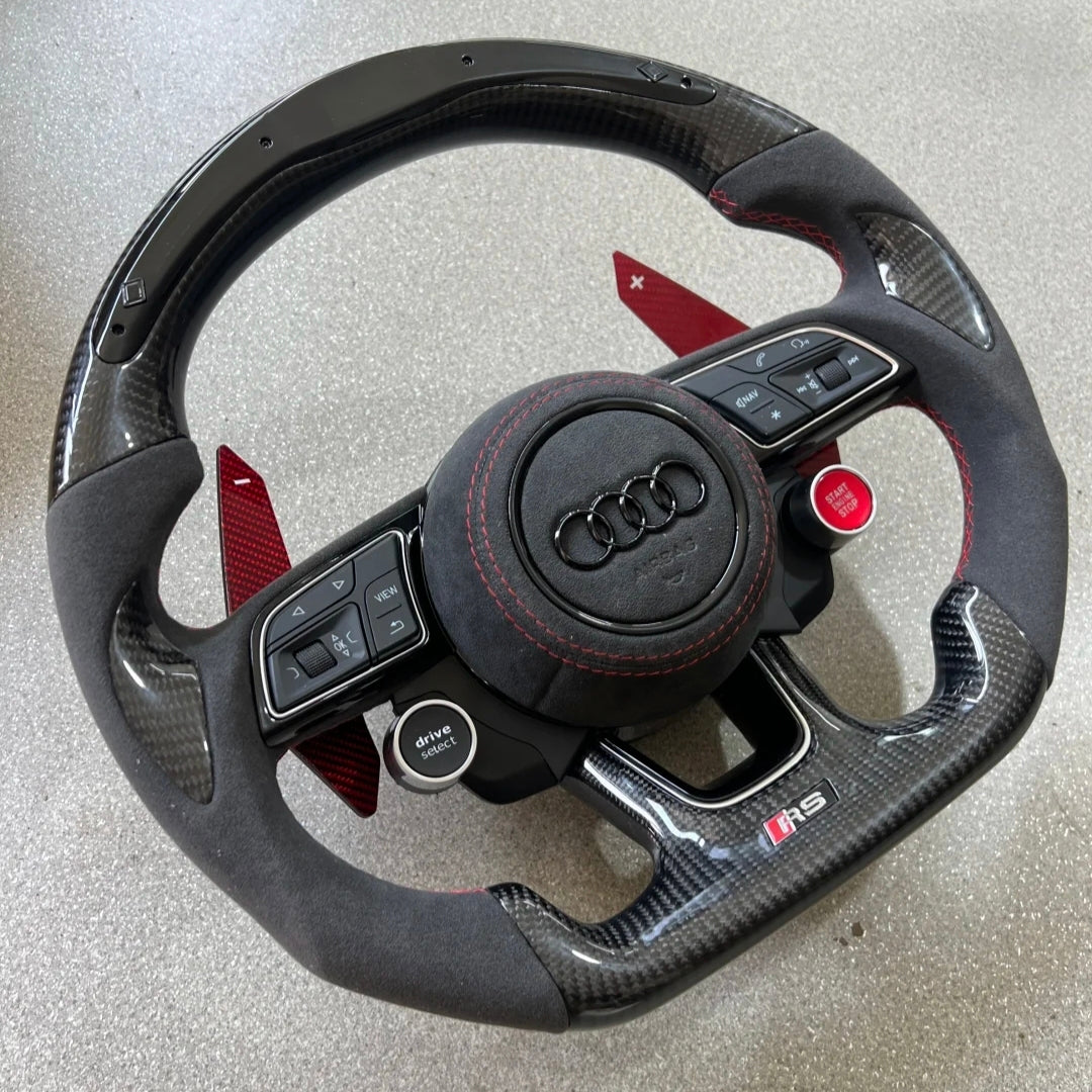LED Steering Wheel Assembly Upgrade Fit for Audi RS RS3 RS5 RS7 A3 A4 A5 A6 A7 S3 S5 Q5 Q7 TT TTs R8 Style