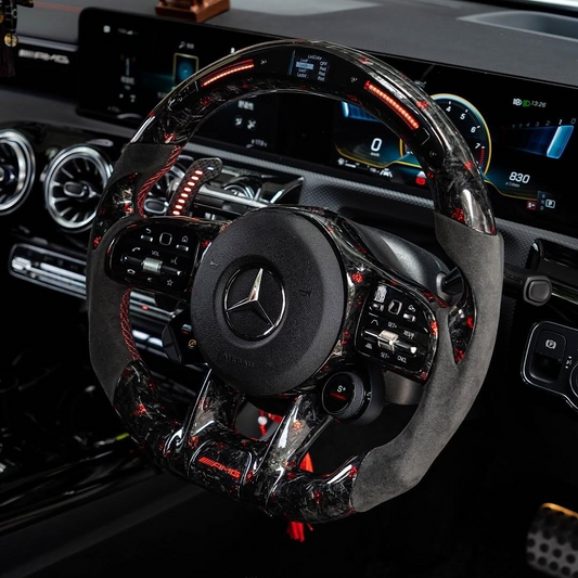 For Mercedes-benz AMG C217 W211 W212 W221 W222 S63 C63 Performance Custom Carbon Fiber Car Steering Wheel