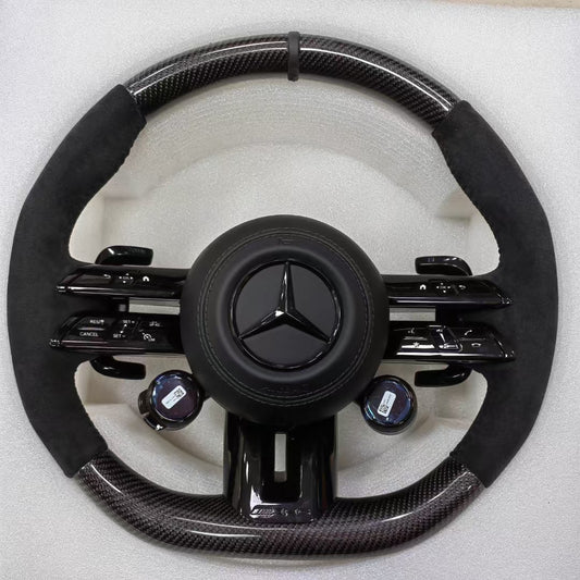 Carbon Fiber Steering Wheel with OLED for Mercedes-benz Amg W204 W205 W167 W213 W222 W207 W212