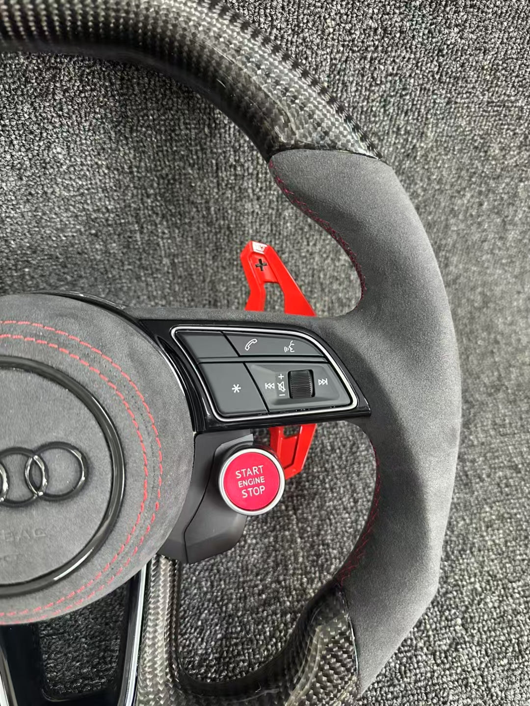 Custom High Quality Carbon Fiber Steering Wheel for Audi A4 RS3 RS4 RS5 S3 S4 S5 A3 Auto Accessories