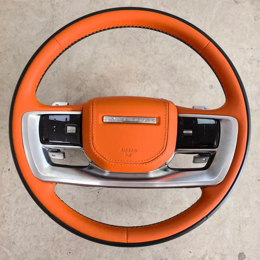 Car Interior Accessories Carbon Fiber Steering Wheel for Land Rover Range Rover Evoque Defender