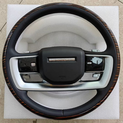Car Interior Accessories Carbon Fiber Steering Wheel for Land Rover Range Rover Evoque Defender