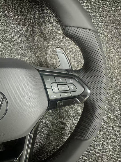 Volkswagen leather steering wheel, multifunctional button shift paddles, old model modified new steering wheel assembly