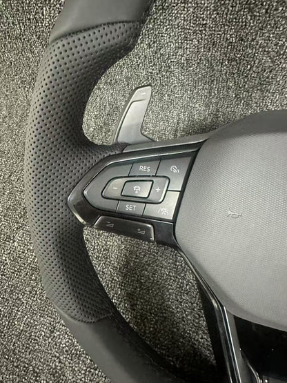 Volkswagen leather steering wheel, multifunctional button shift paddles, old model modified new steering wheel assembly