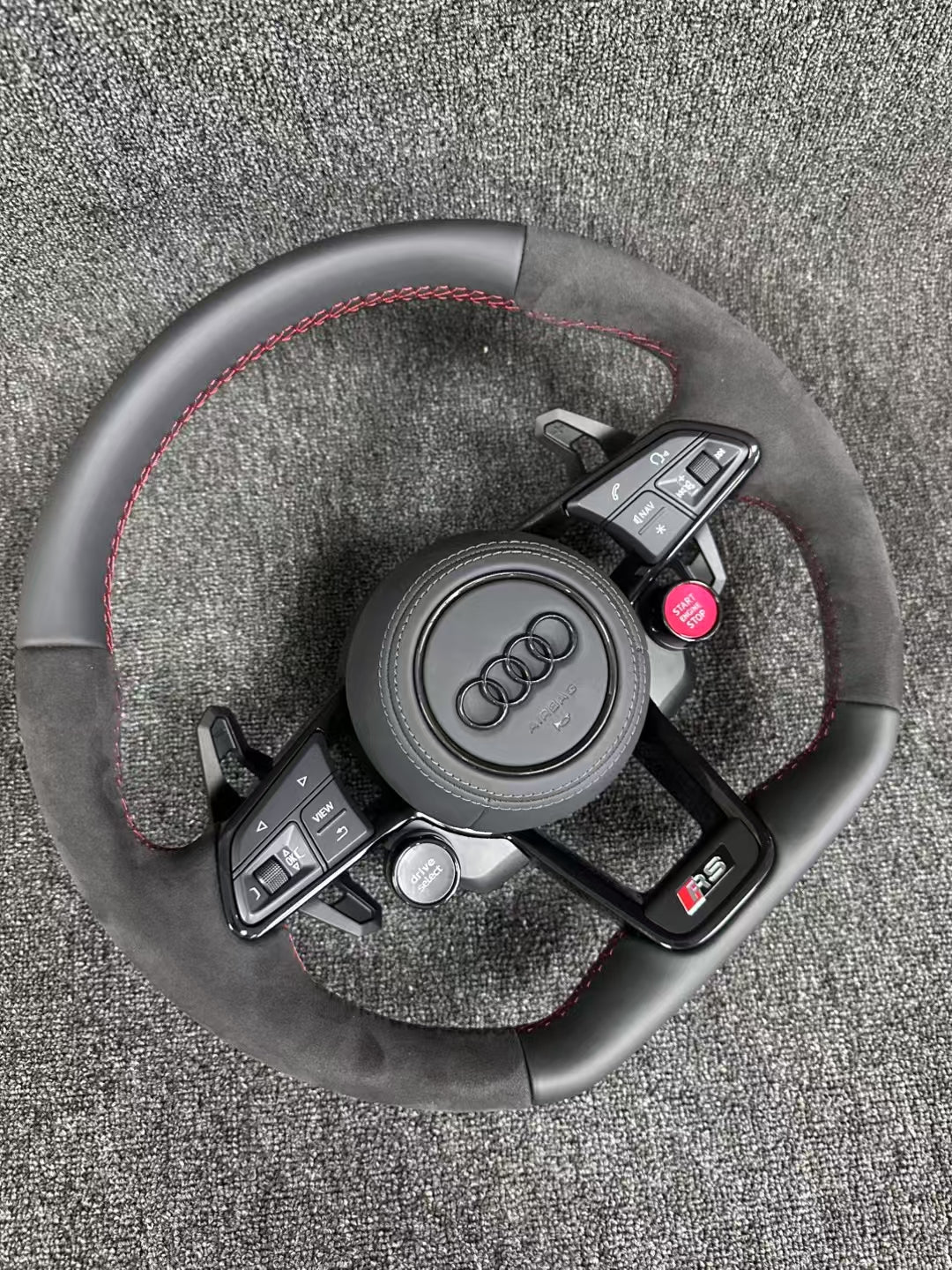 Audi Alcantara Steering Wheel A1 A3 A4 A5 A6 A7 RS RS3 C7 Q5 Q7 S3 S5 8V B8 S4 Q3 Q8 TT Support Any Customization