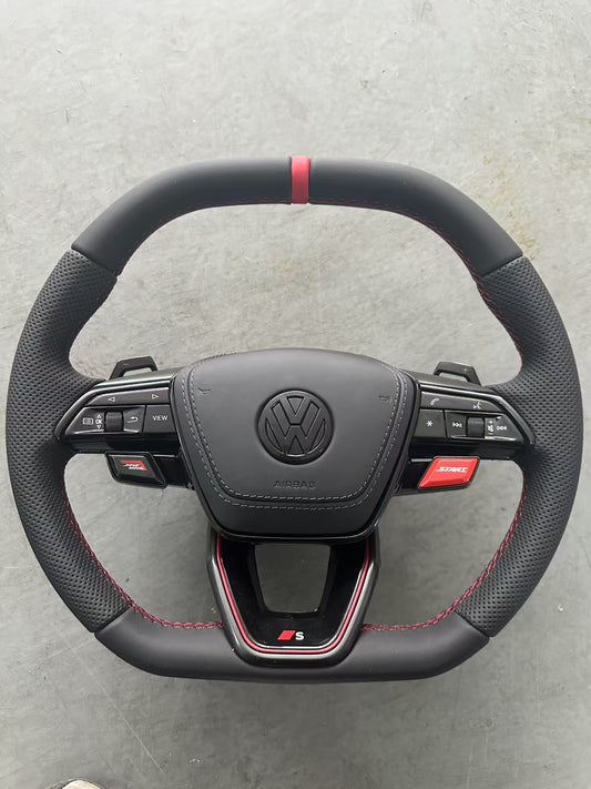 New Volkswagen steering wheel assembly sports flat bottomed multifunctional steering wheel