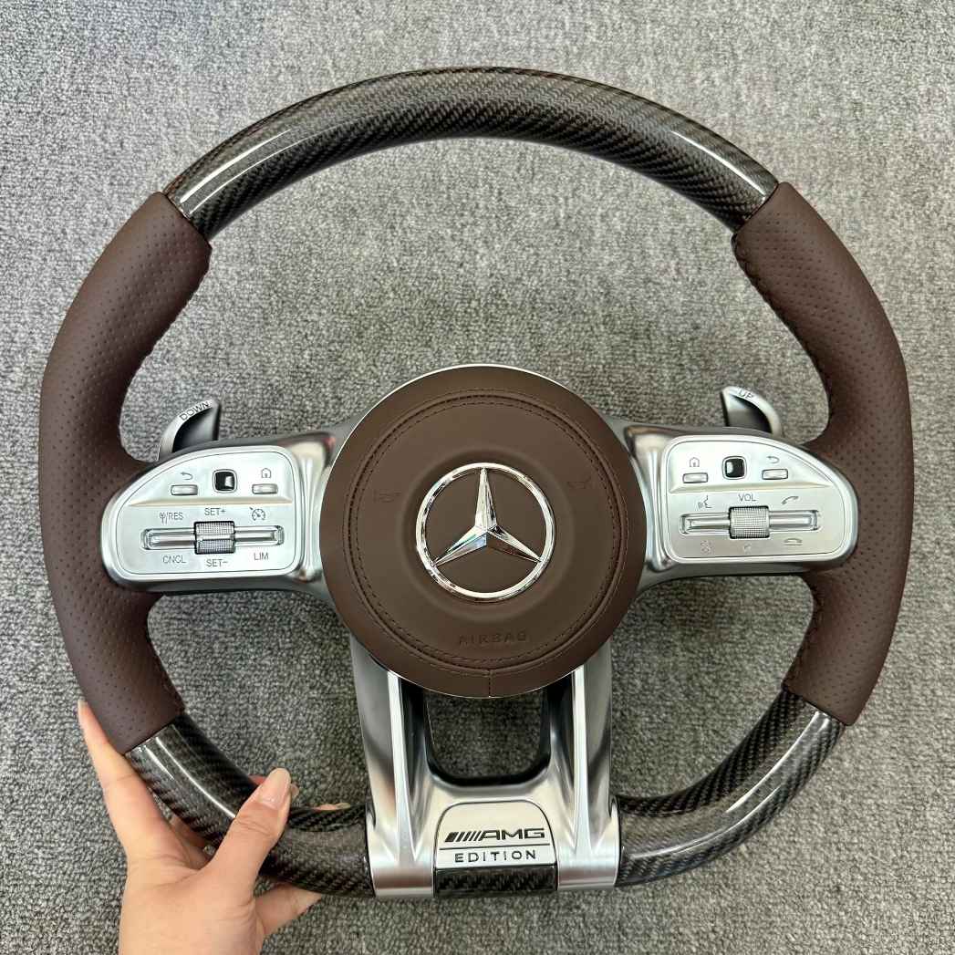 Carbon Steering Wheel for Mercedes Benz W204 W205 W213 W211 W221 X166 GLC X253 G63 AMG