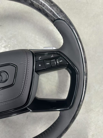 Forged carbon steering wheel suitable for Audi A4, A5, A6, C8, A7, A8, Q5, Q7