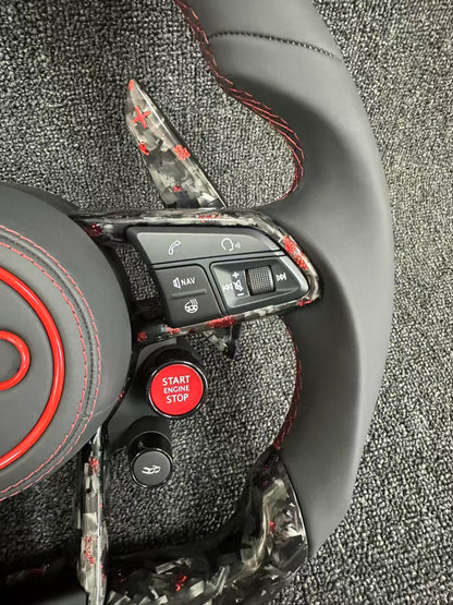 Customized Forged Carbon Fiber Car Steering Wheel Automotive Interior
