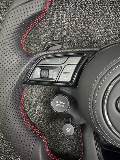 Sports Leather Audi Steering Wheel with 4 Knob