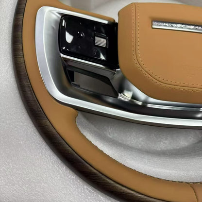 Carbon Fiber Peach Wood Steering Wheel for 13-17 Land Rover Range Rover Executive Upgrades 23 Non Destructive Upgrades