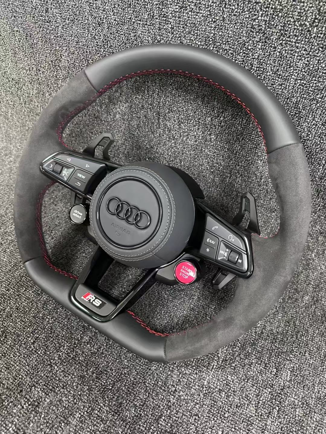 Audi Alcantara Steering Wheel A1 A3 A4 A5 A6 A7 RS RS3 C7 Q5 Q7 S3 S5 8V B8 S4 Q3 Q8 TT Support Any Customization