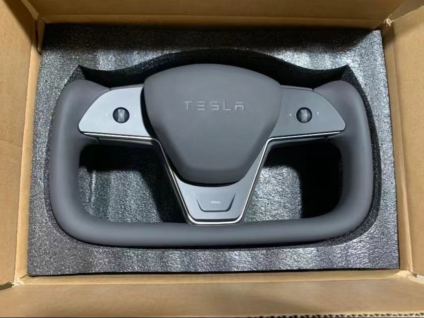 Plug & Play Heated Yoke Steering Wheel for Tesla Model S/X OEM Connectors & Quick Installation