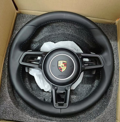 Leather Steering Wheel for Porsche Cayenne Panamera Macan Tayneen 997 991 911 992 718 918