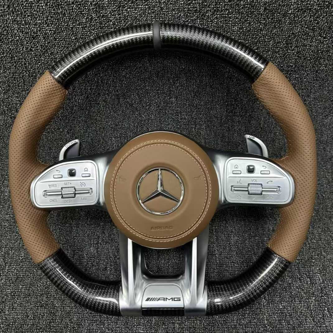 Carbon Steering Wheel for Mercedes Benz W204 W205 W213 W211 W221 X166 GLC X253 G63 AMG