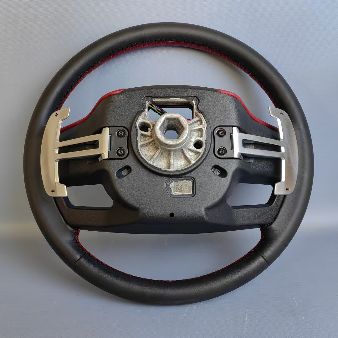 Black Red Full Leather Car Steering Wheel for Land Rover Range Rover Sport Discovery Sport Velar Range Rover Evoque