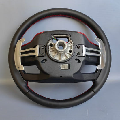 Black Red Full Leather Car Steering Wheel for Land Rover Range Rover Sport Discovery Sport Velar Range Rover Evoque