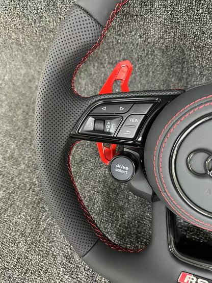 Custom Audi Leather Steering Wheel Car Accessories with Knob