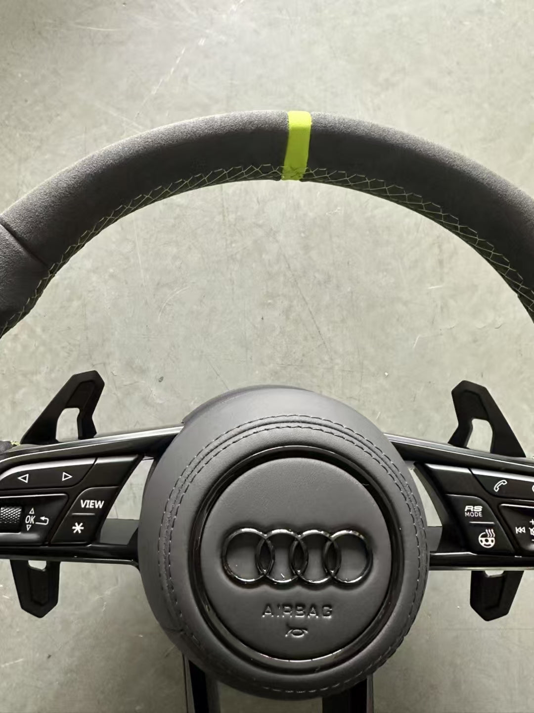 Customized Alcantara Steering Wheel For-Audi Rs3 Rs4 Rs5 Rs6 Rs7 S5 2012-2016/S3 2014-2017/S4 2013-2015