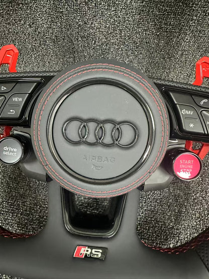 Custom Audi Leather Steering Wheel Car Accessories with Knob