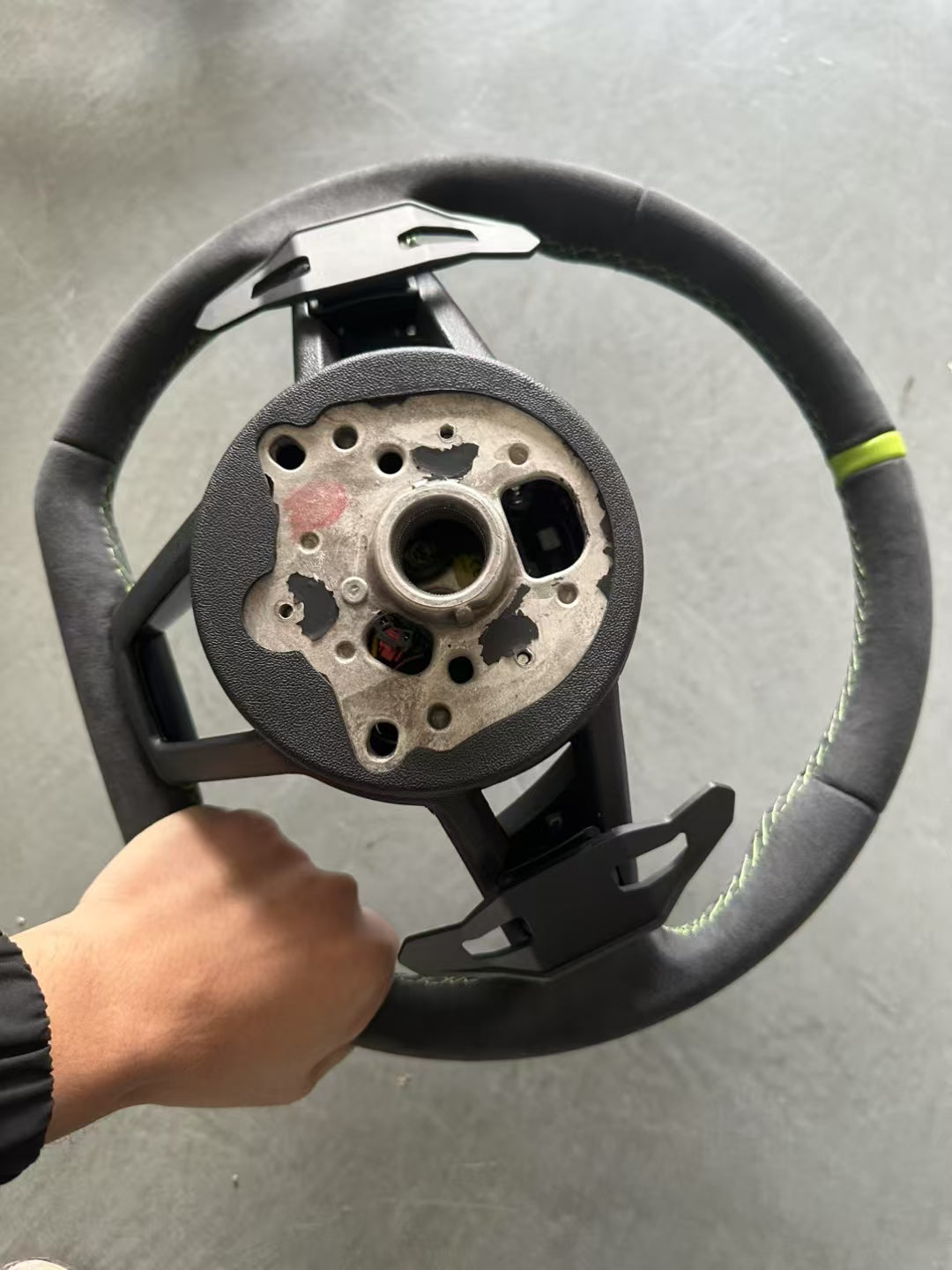 Customized Alcantara Steering Wheel For-Audi Rs3 Rs4 Rs5 Rs6 Rs7 S5 2012-2016/S3 2014-2017/S4 2013-2015