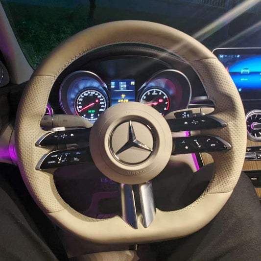 For Mercedes Amg Leather Heated Steering Wheel for Mercedes Amg GT CL ClS CLA a E S C36 G63 C43 ML SL W204 W213 W211 W205