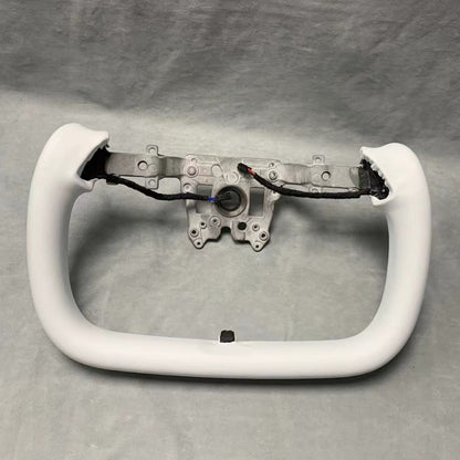 Yoke heated steering wheel with original airbag button for Tesla Model 3 Highland/Model Y Juniper