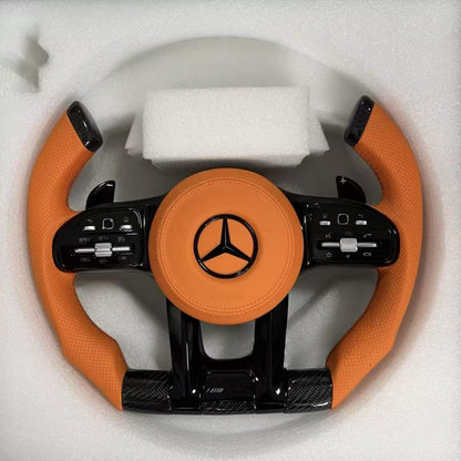 Full Leather 205W Amg Steering Wheel for Mercedes Benz C-Class Hot Sale