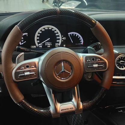 Carbon Steering Wheel for Mercedes Benz W204 W205 W213 W211 W221 X166 GLC X253 G63 AMG