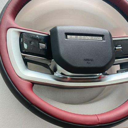 Black Red Full Leather Car Steering Wheel for Land Rover Range Rover Sport Discovery Sport Velar Range Rover Evoque