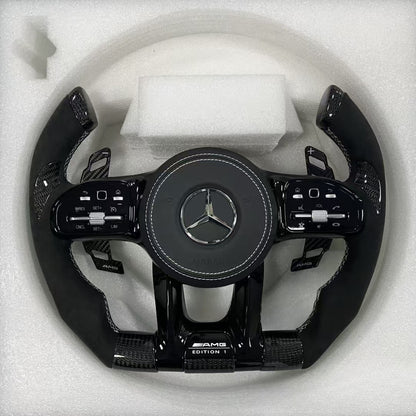 High Quality Custom Full Leather Steering Wheel for Mercedes Benz AMG Steering Wheel