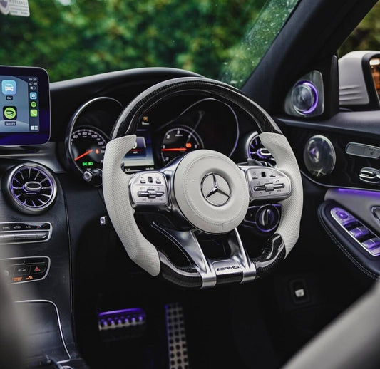 AMG Steering Wheel for Mercedes-Benz AMG GT C63 E63 S63 G63 G65 GT63 GTS GT R GTR GT-R C190 X190 X290 SL63 EQA EQB EQC GLE63