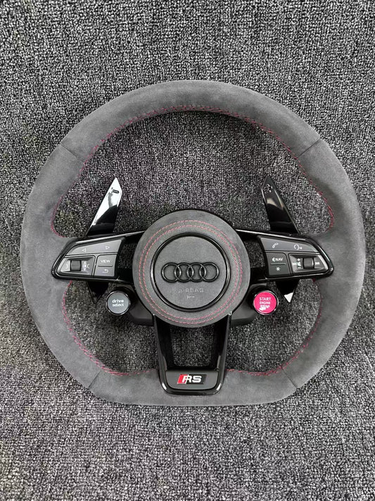 Audi Alcantara Steering Wheel A1 A3 A4 A5 A6 A7 RS RS3 C7 Q5 Q7 S3 S5 8V B8 S4 Q3 Q8 TT Support Any Customization