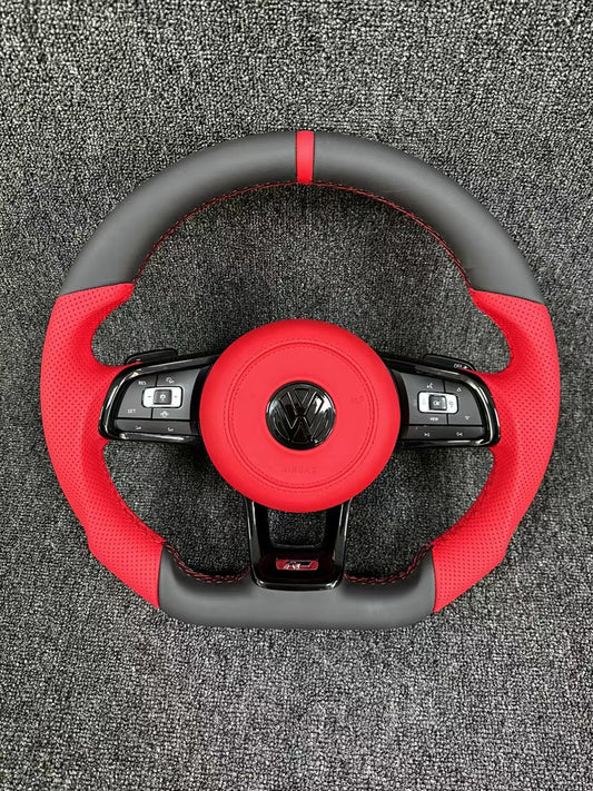 Volkswagen R line steering wheel flat bottomed sport multifunction steering wheel multifunction buttons with paddle shifters handle design