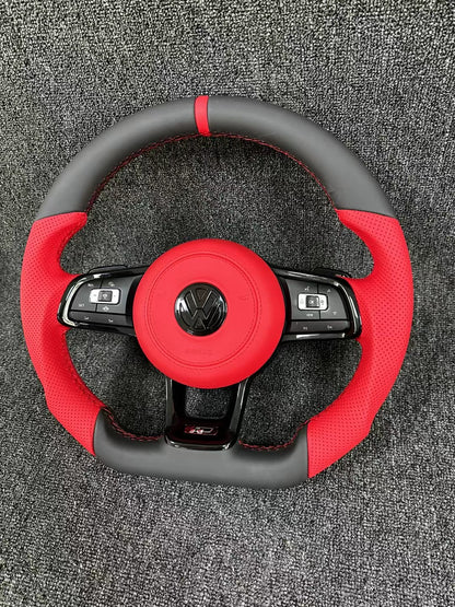 Volkswagen R line steering wheel flat bottomed sport multifunction steering wheel multifunction buttons with paddle shifters handle design