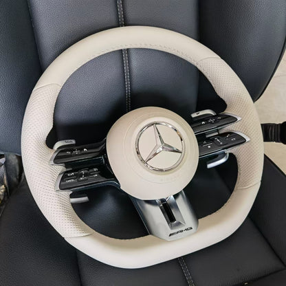 For Mercedes Amg Leather Heated Steering Wheel for Mercedes Amg GT CL ClS CLA a E S C36 G63 C43 ML SL W204 W213 W211 W205