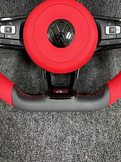 Volkswagen R line steering wheel flat bottomed sport multifunction steering wheel multifunction buttons with paddle shifters handle design