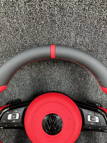 Volkswagen R line steering wheel flat bottomed sport multifunction steering wheel multifunction buttons with paddle shifters handle design