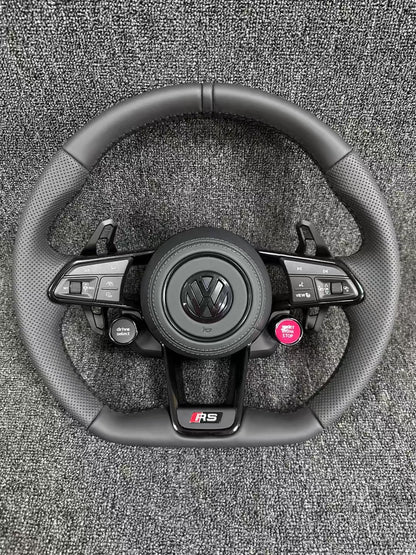 Non destructive installation of Volkswagen R8 steering wheel assembly PQ platform